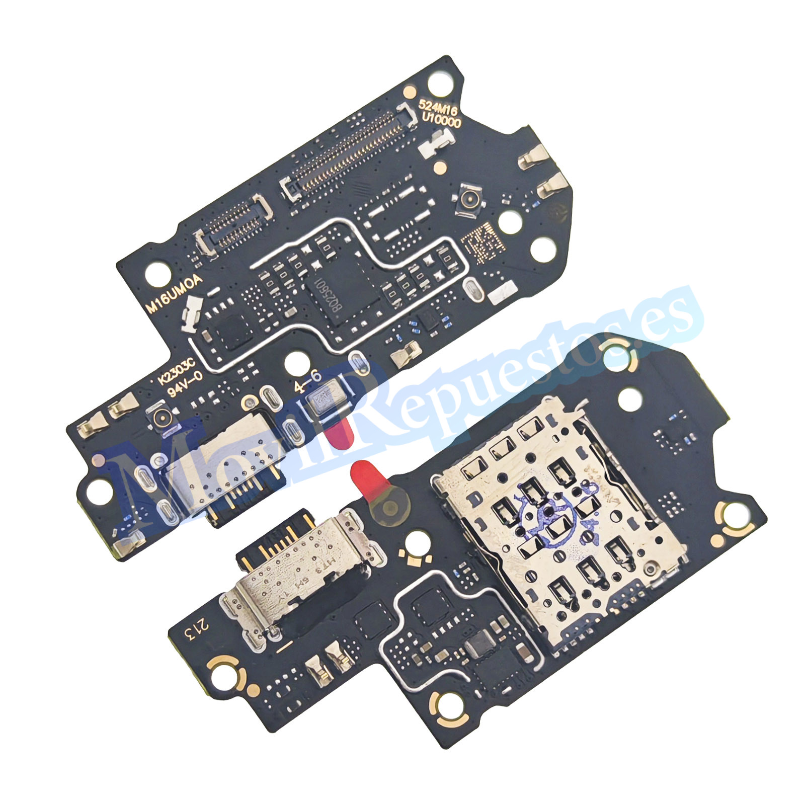 Placa De Conector Carga USB Tipo-C Con Micrófono y Lector De Tarjeta SIM para Xiaomi Redmi Note 12 Pro Plus 5G