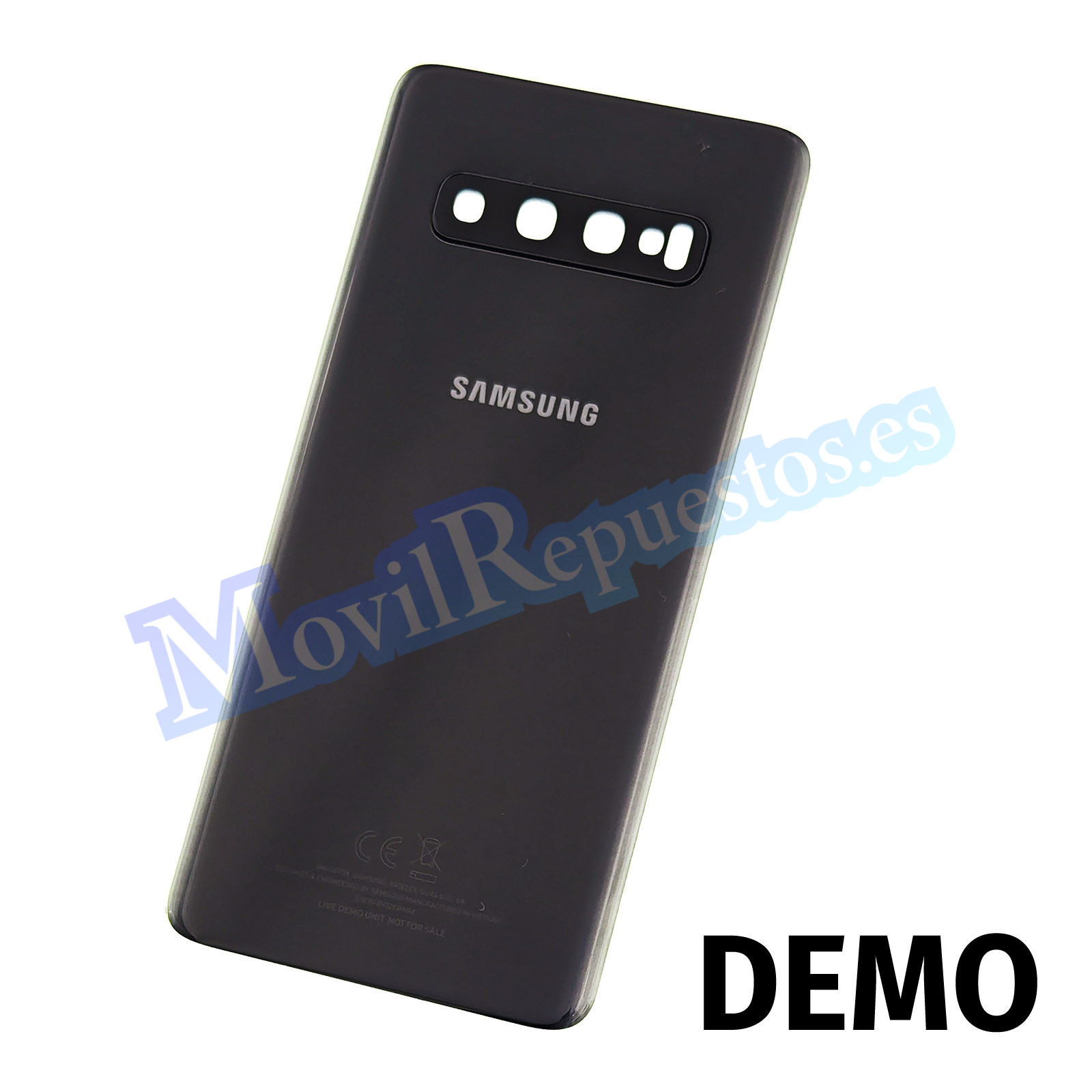 Tapa Trasera Con Lente para Samsung Galaxy S10 G973F – Negro (De Desmontaje DEMO)