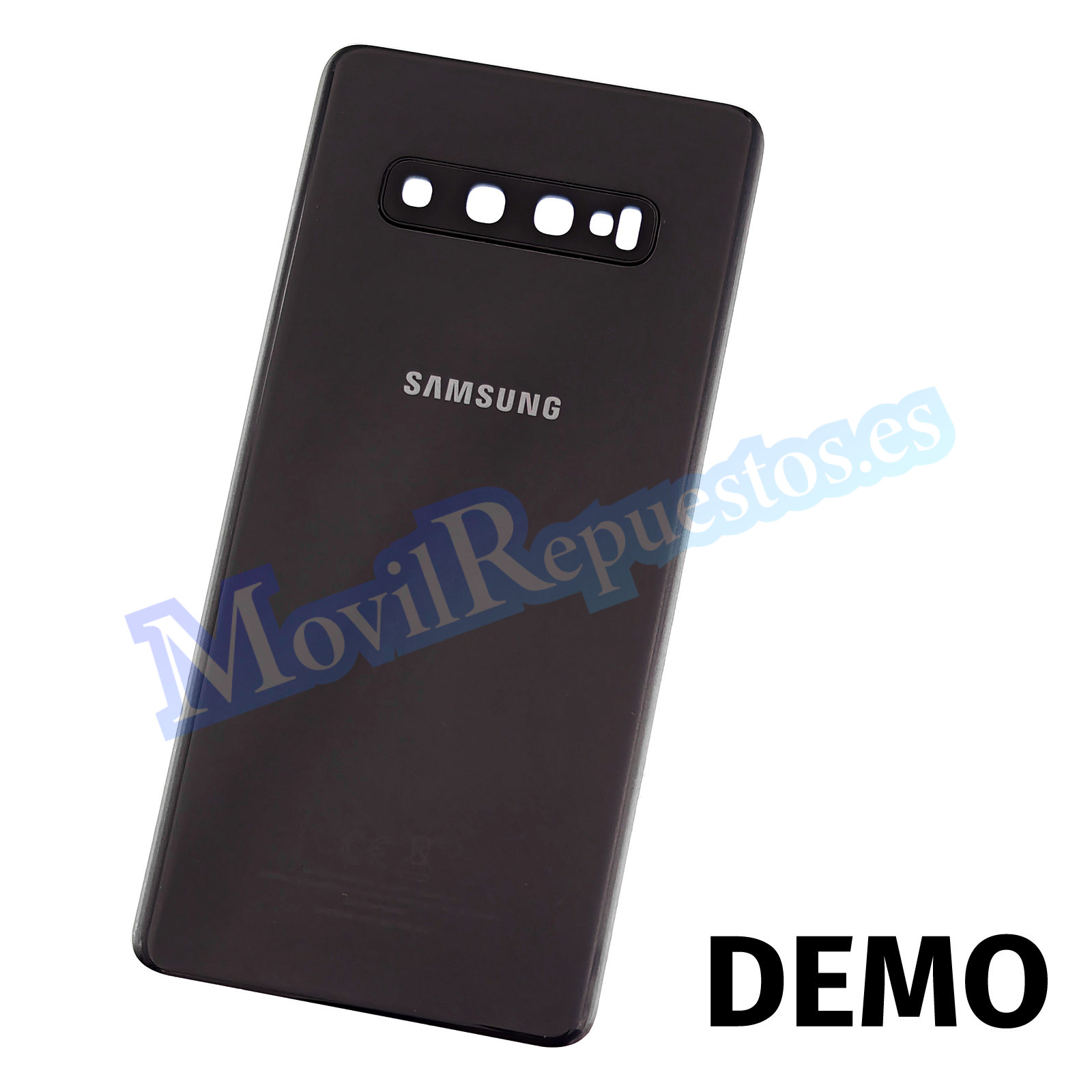 Tapa Trasera Con Lente para Samsung Galaxy S10 Plus G975F – Negro (De Desmontaje DEMO)