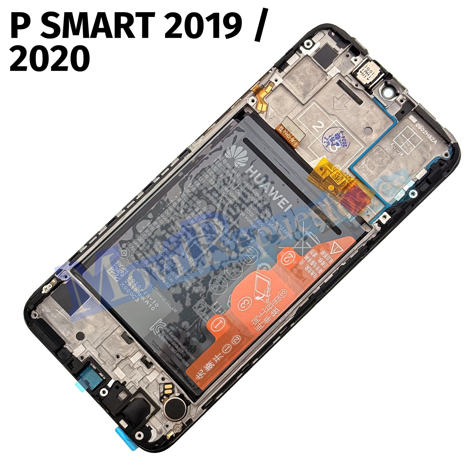 Pantalla Completa Original LCD Y Táctil Con Marco Y Batería para Huawei P Smart 2019 2020 – Negro (Service Pack)