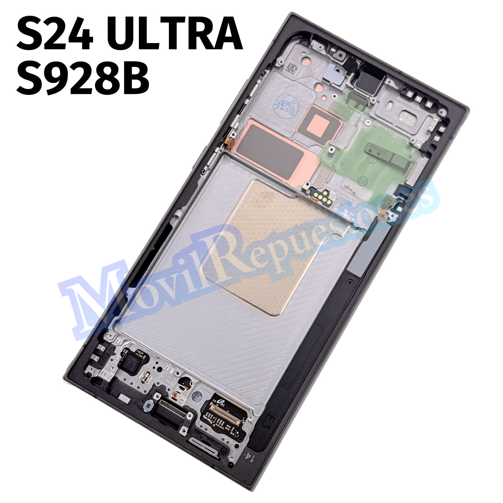 Pantalla Completa Original LCD Y Táctil Con Marco para Samsung Galaxy S24 Ultra (2024) S928B – Negro