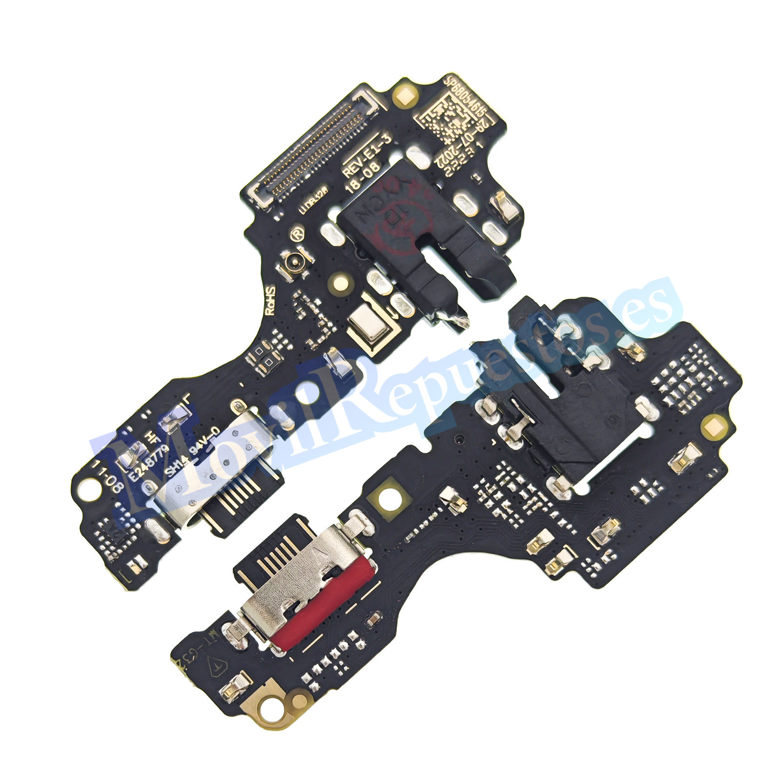 Placa De Conector Carga USB Tipo-C Con Micrófono Y Jack Audio para Moto G32