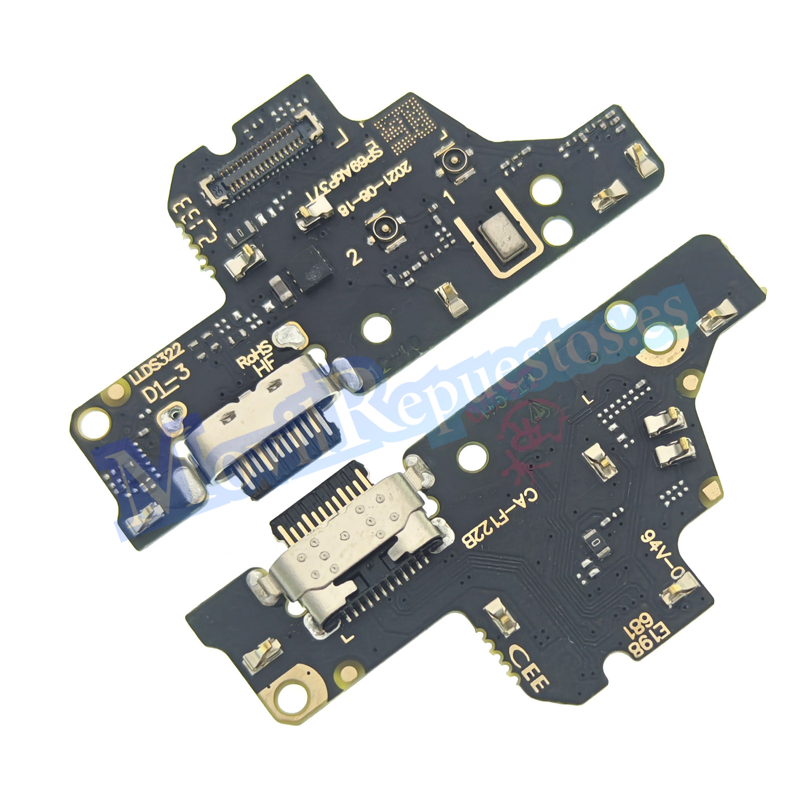 Placa De Conector Carga USB Tipo-C Con Micrófono Y Jack Audio para Moto G41