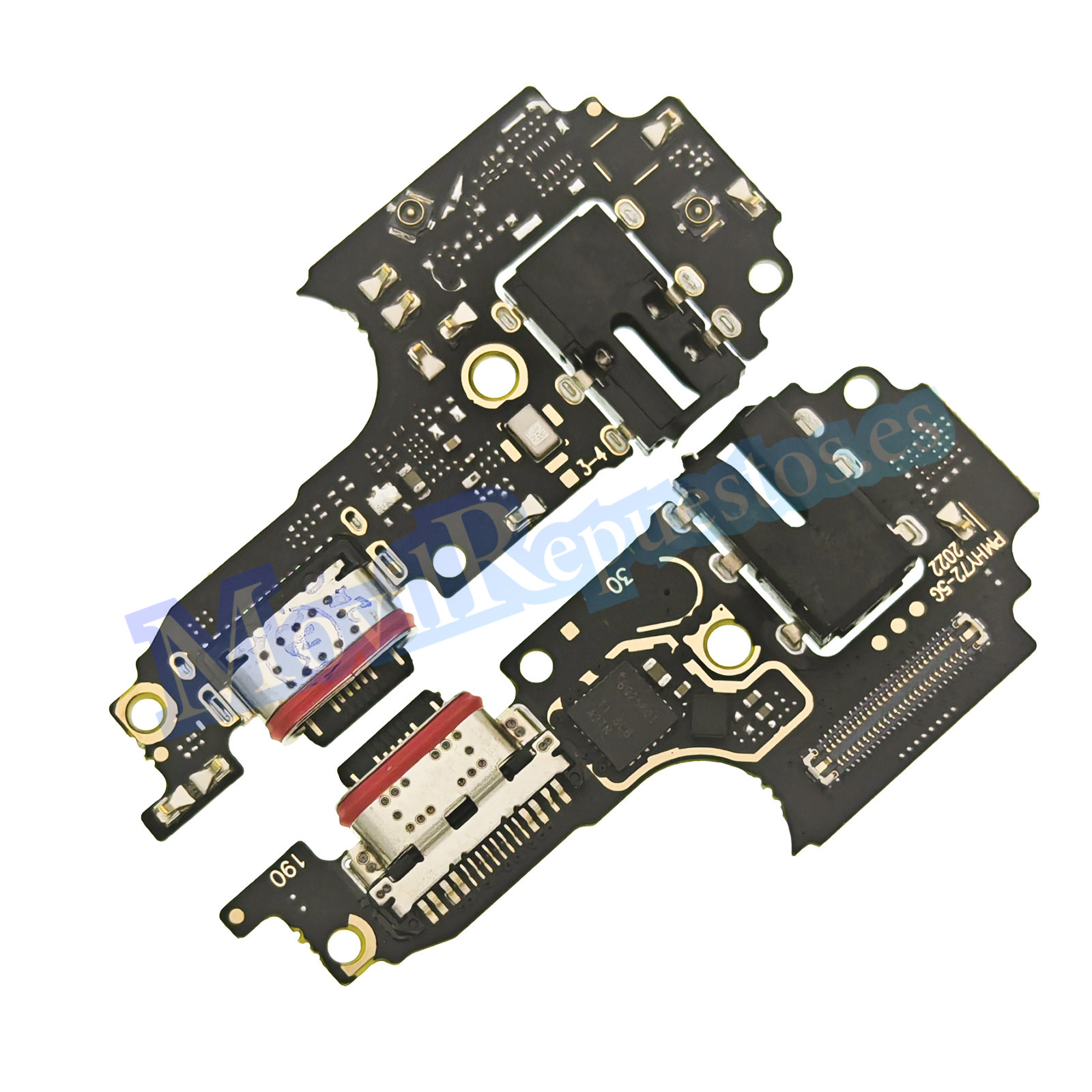 Placa De Conector Carga USB Tipo-C Con Micrófono Y Jack De Audio para Vivo Y52 5G Y72 5G