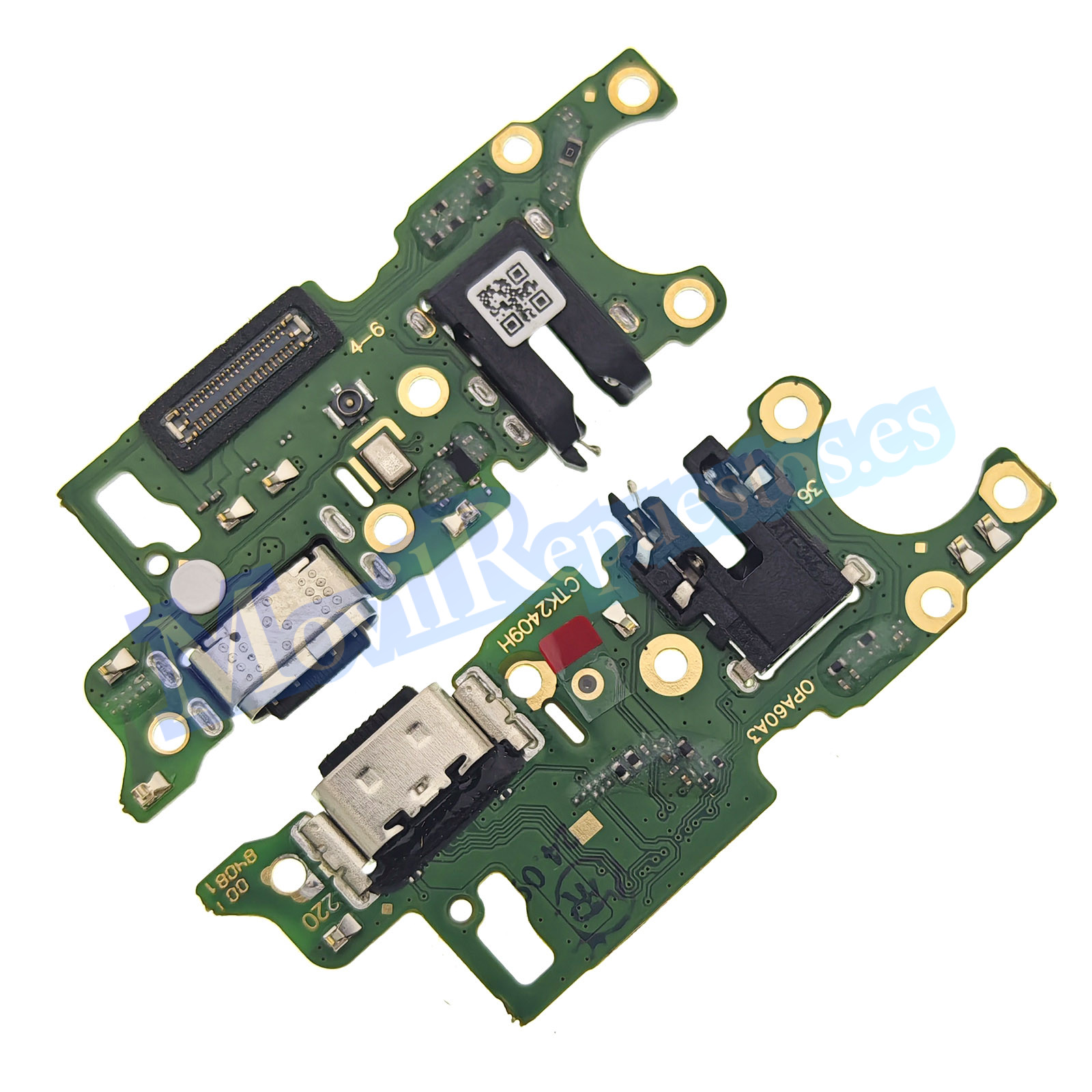 Placa De Conector Carga USB Tipo-C Con Micrófono Y Jack de Audio para Oppo A60