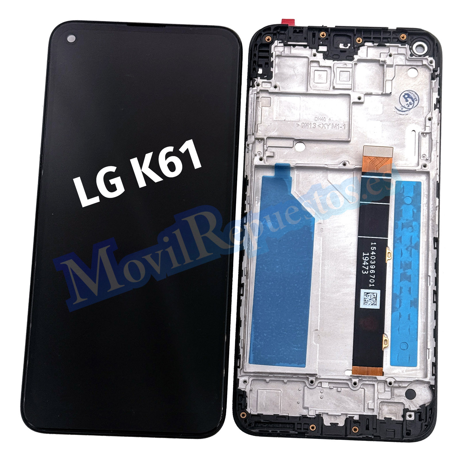 Pantalla Completa LCD Y Táctil Con Marco para LG K61 2020 (Q630) – Negro