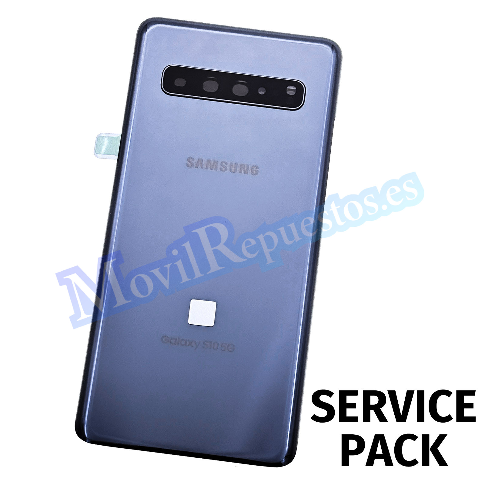 Tapa Trasera para Samsung Galaxy S10 5G G977B – Negro (Service Pack)