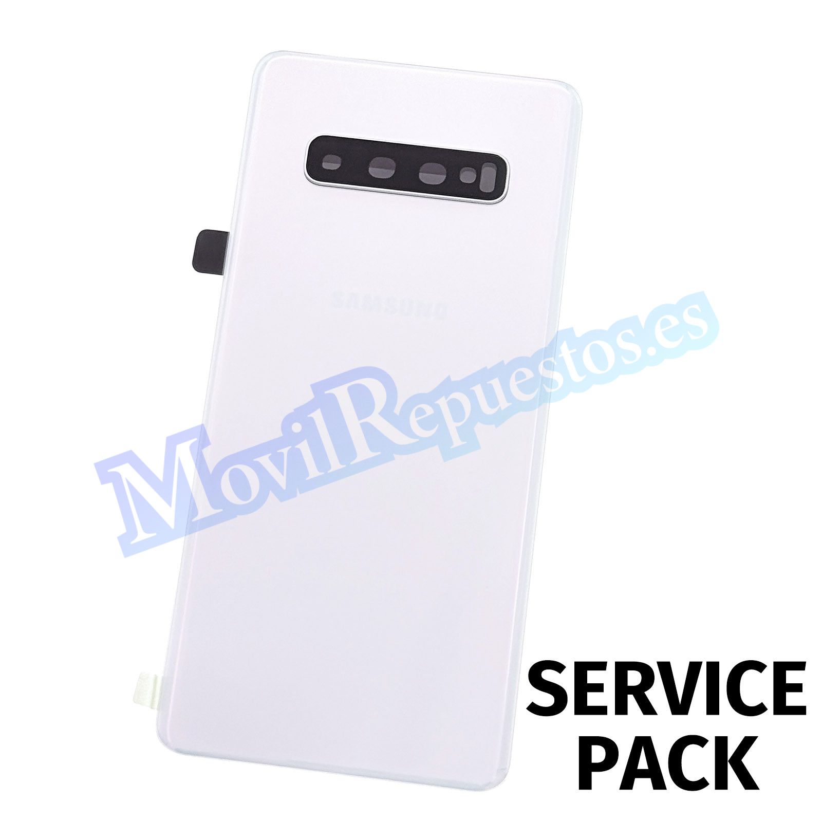 Tapa Trasera para Samsung Galaxy S10 Plus G975F – Blanco (Service Pack)