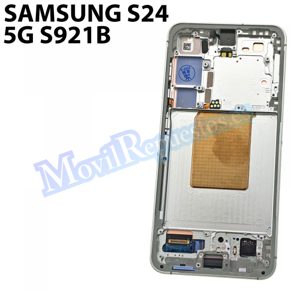 Pantalla Completa LCD Y Táctil Original Con Marco para Samsung Galaxy S24 S921B - Verde
