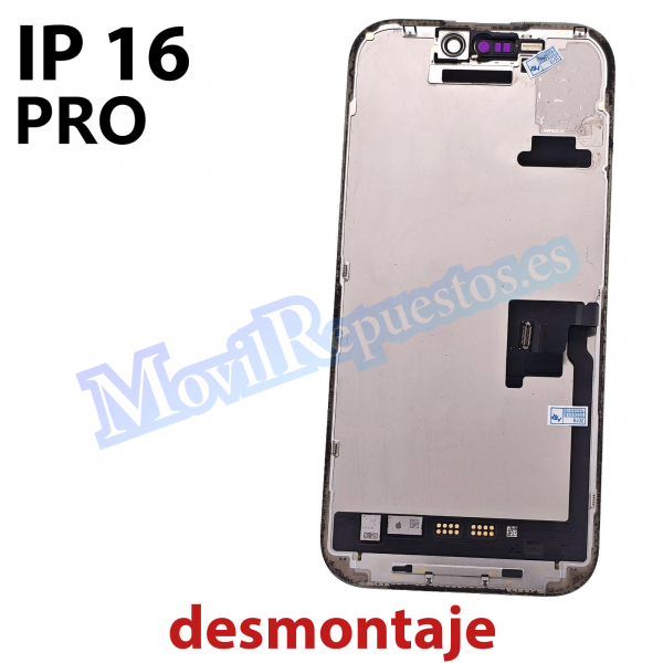 Pantalla Completa LCD Y Táctil para iPhone 16 Pro - Negro (De Desmonta