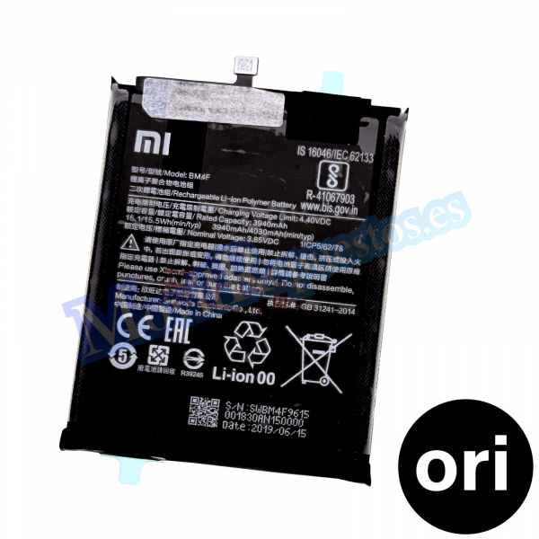 Batería BM4F para Xiaomi Mi A3 Mi CC9e Mi9 Lite De 4030mAh (Original Nuevo)
