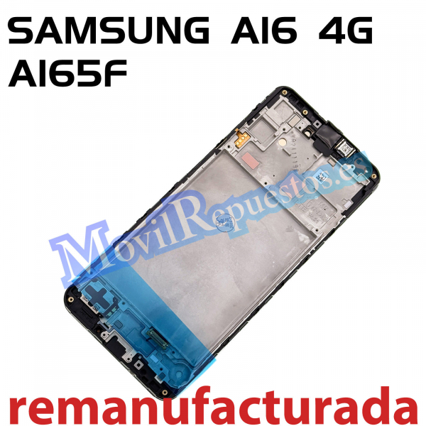 Pantalla Completa LCD Y Táctil Con Marco para Samsung Galaxy A16 4G A165F - Negro (Remanufacturada)