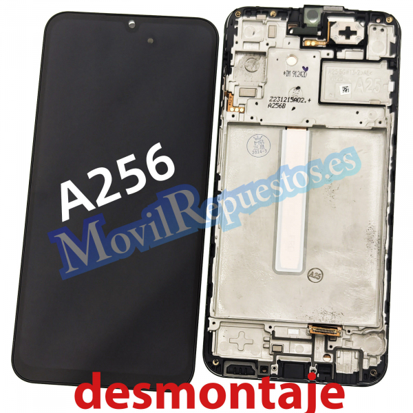 Pantalla Completa LCD Y Táctil Con Marco para Samsung Galaxy A25 5G A256 - Negro (De Desmontaje)