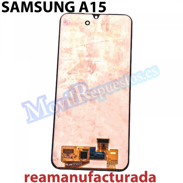 Pantalla Completa LCD Y Táctil Sin Marco para Samsung Galaxy A15 4G (2023) A155 A15 5G (2023) A156 - Negro (Remanufacturada)