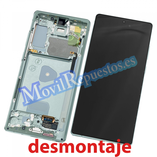 Pantalla Completa Con Marco LCD Y Táctil para Samsung Galaxy Note 20 N980F - Verde (De Desmontaje)