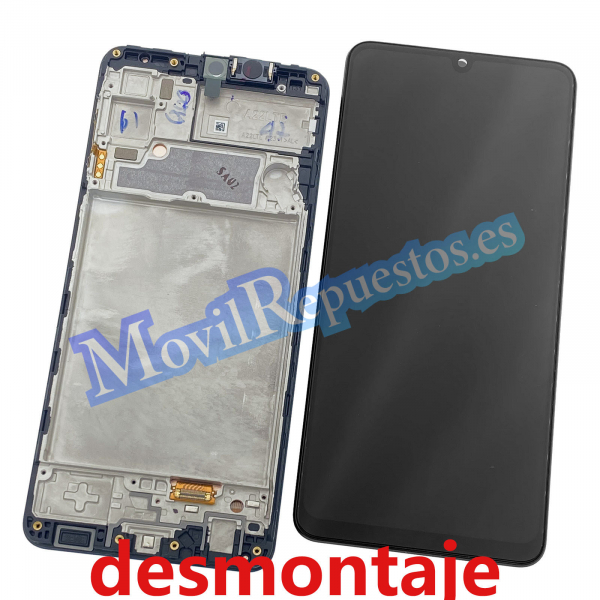 Pantalla Completa Con Marco LCD Y Táctil para Samsung Galaxy A22 4G (2021) A225F - Negro (De Desmontaje)