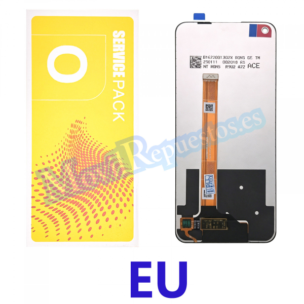 Pantalla Completa Original LCD Y Táctil Sin Marco para Oppo A54 5G A74 5G - Negro (Service Pack) - EUROPA