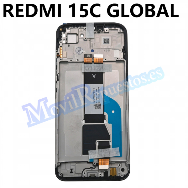 Pantalla Completa LCD Y Táctil Original Con Marco para Xiaomi Redmi 15C 4G (Global) - Negro (Service Pack)