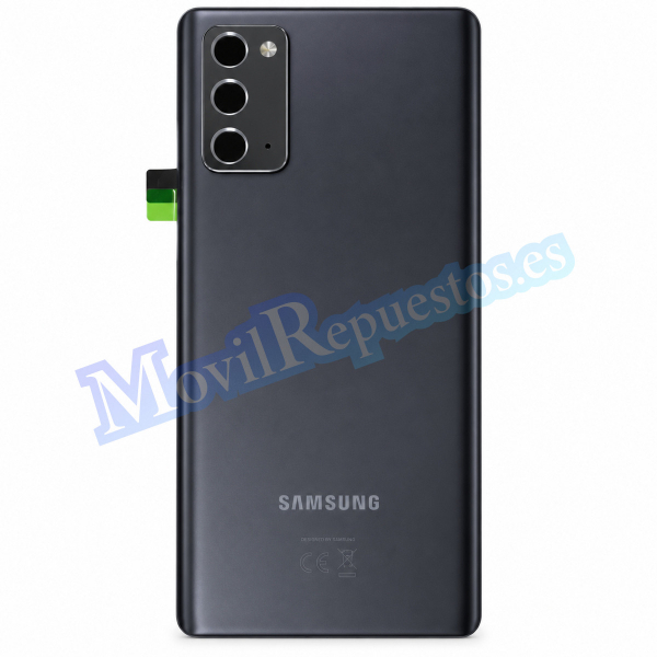 Tapa Trasera Con Lente para Samsung Galaxy Note 20 N980F - Negro (Service Pack)